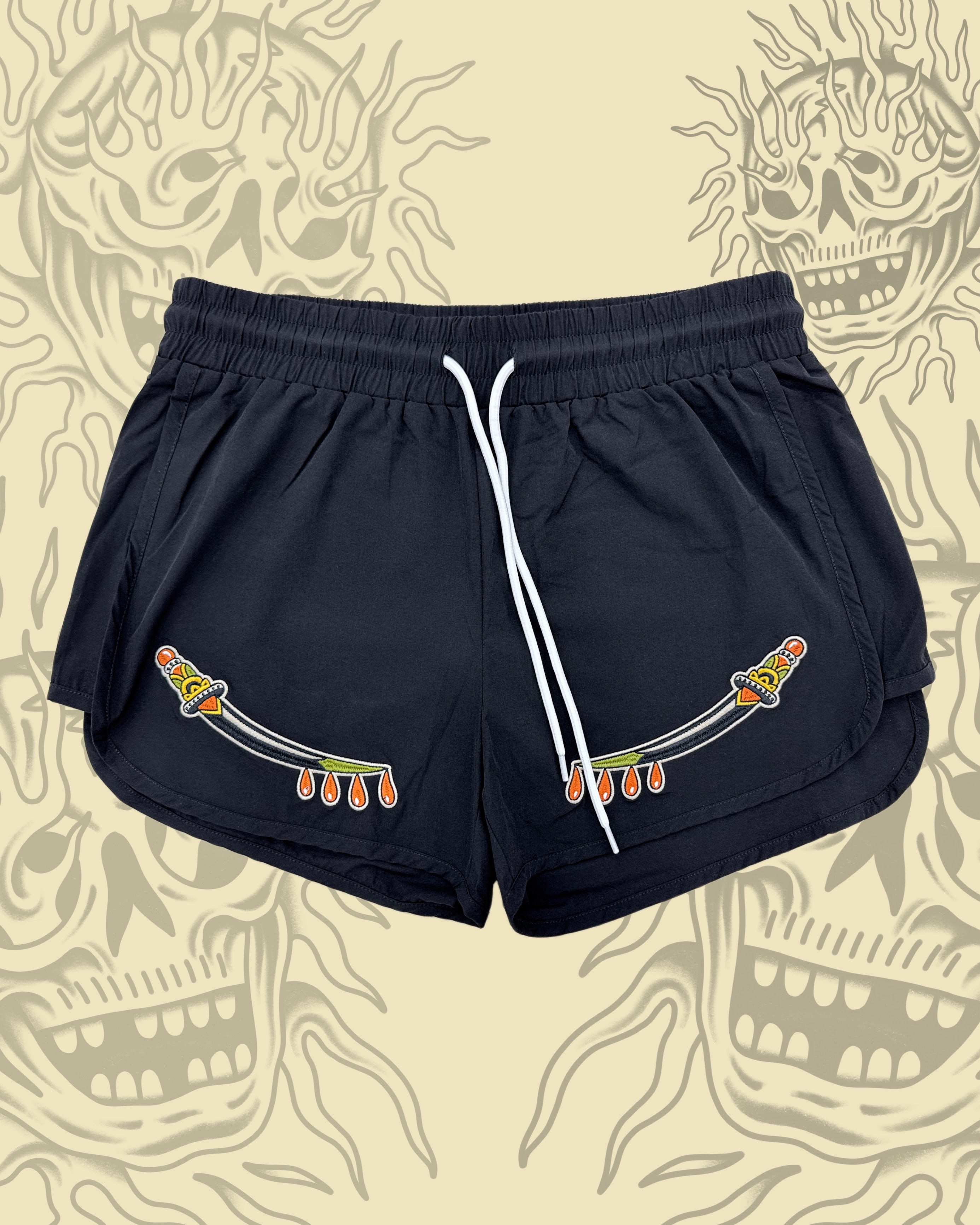 Dagger Booty Shorts – TAKE TO THE GRAVE
