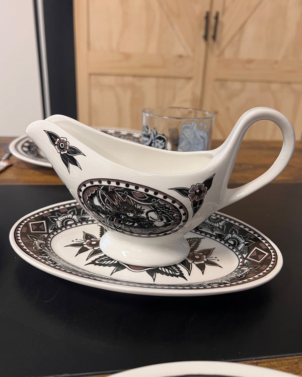 Gathering Gravy Boat and Dish Set