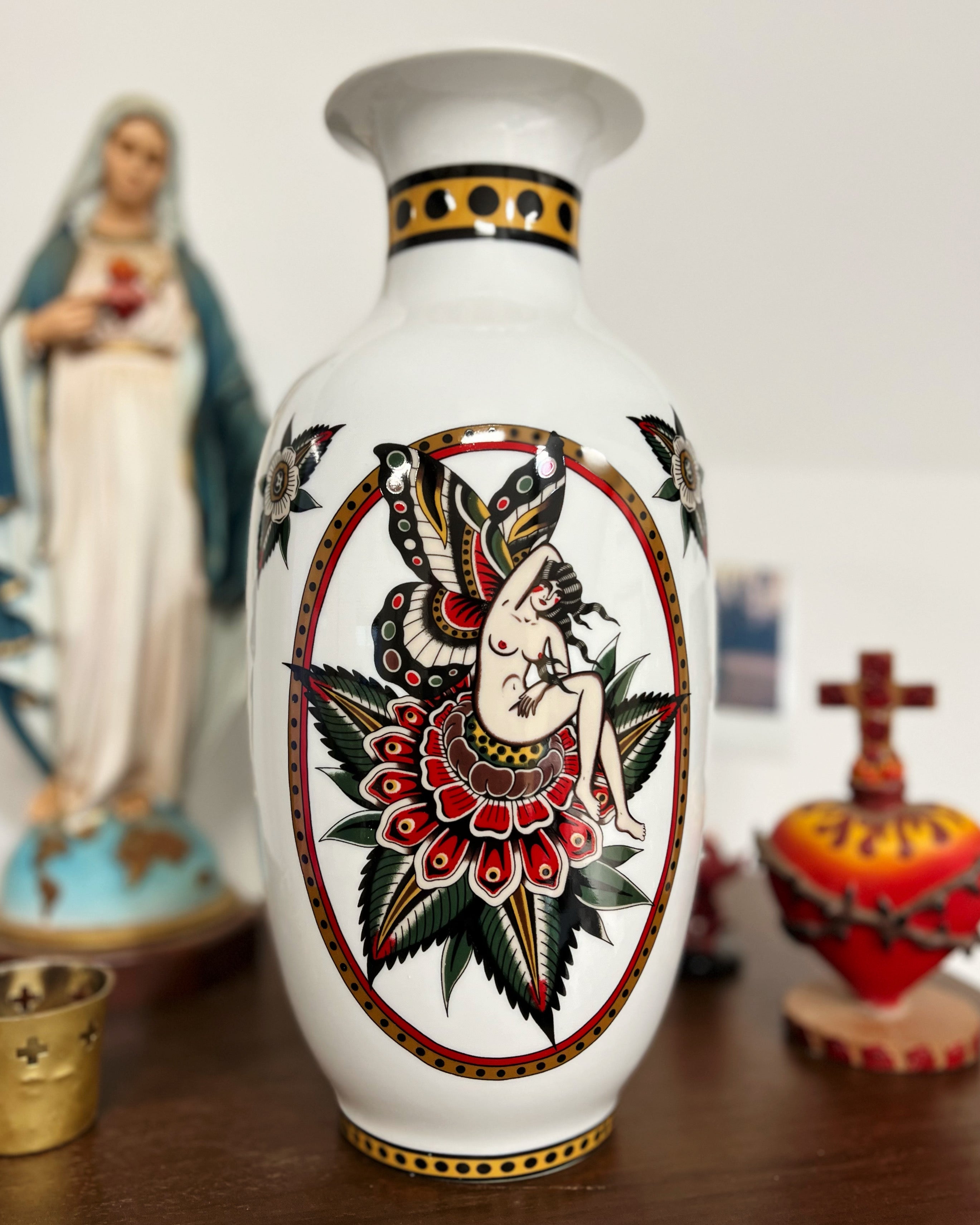 Butterfly Lady Vase