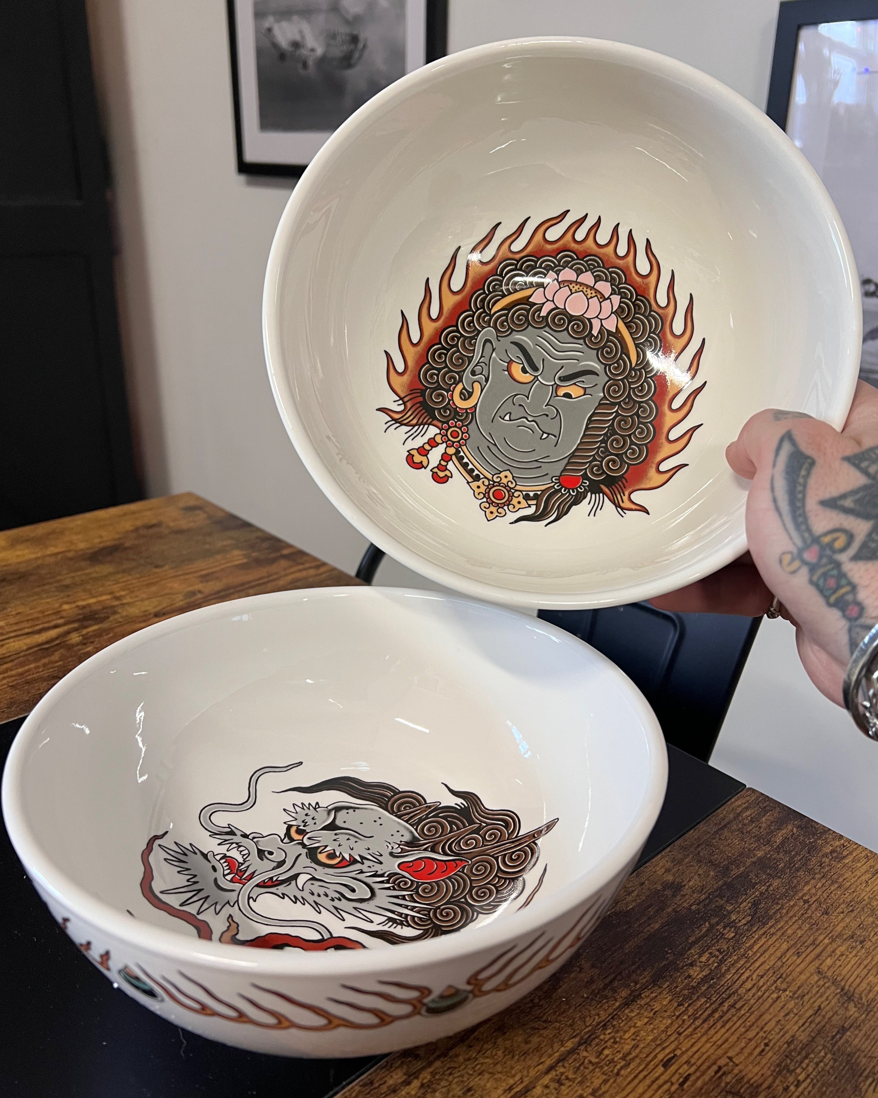 Fire Ramen Bowl Set