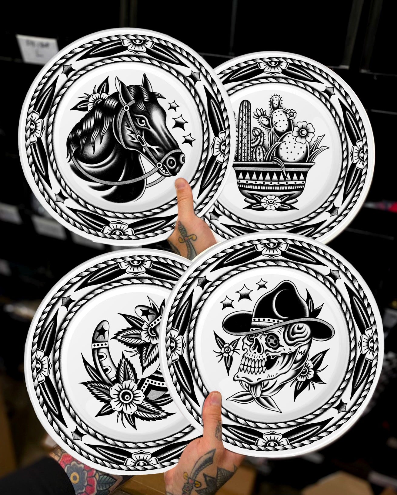 Western Plate Set