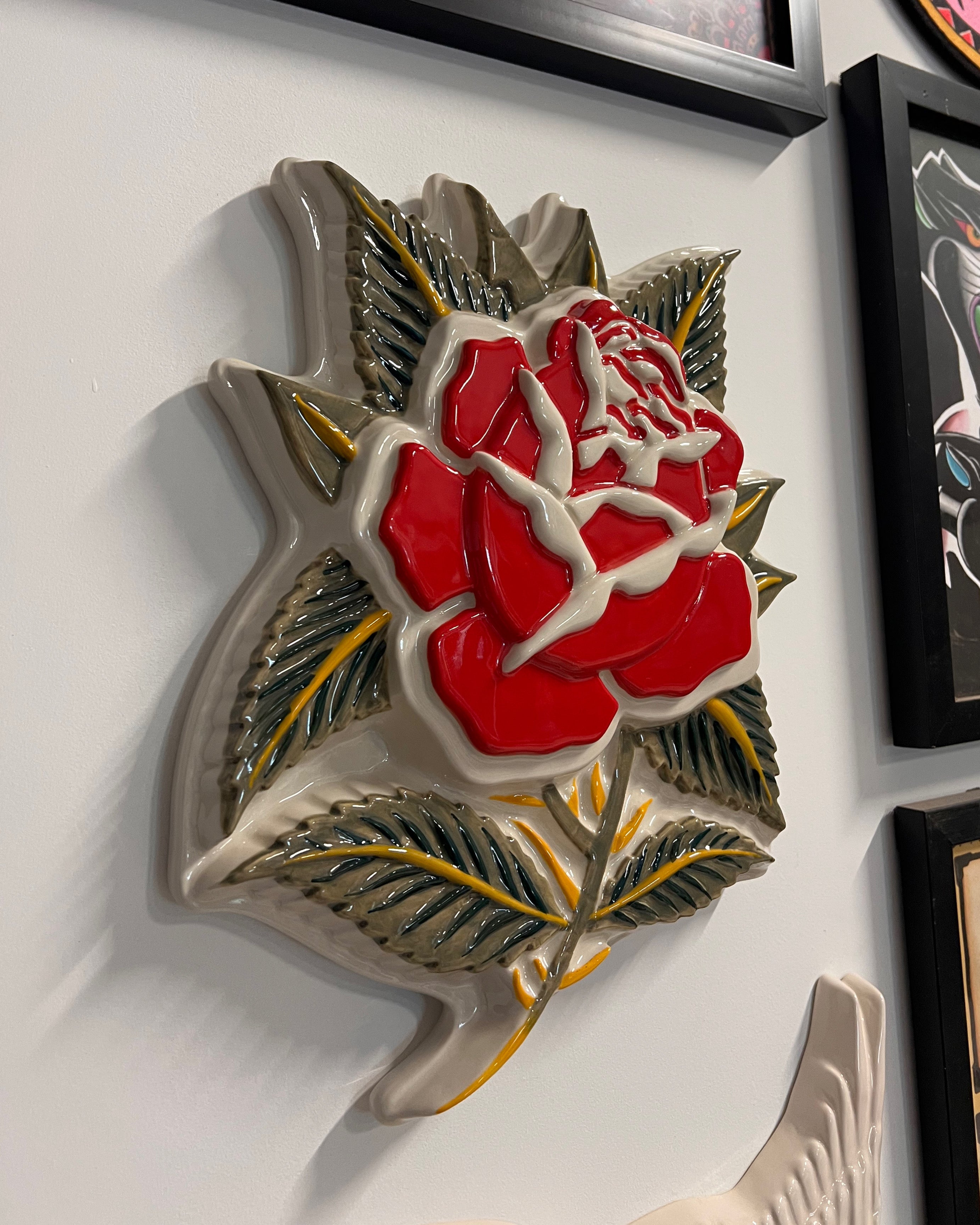 Ceramic Wall Hung Rose – TAKE TO THE GRAVE