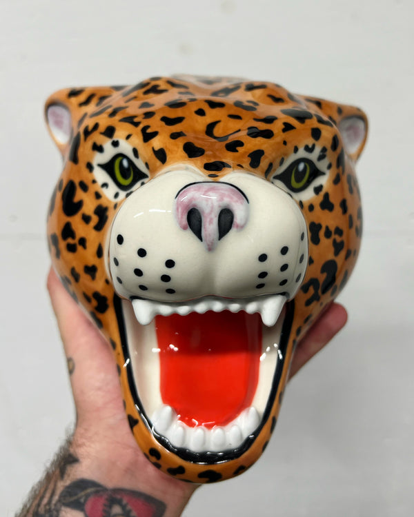 Ceramic Leopard Head - PRE ORDER