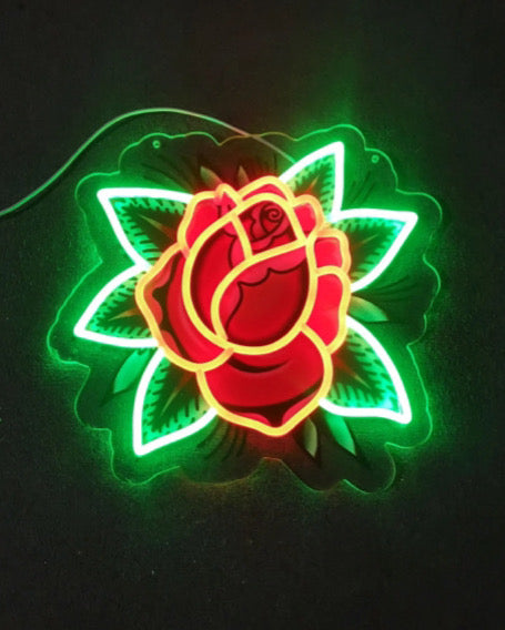 Traditional Rose Neon Sign