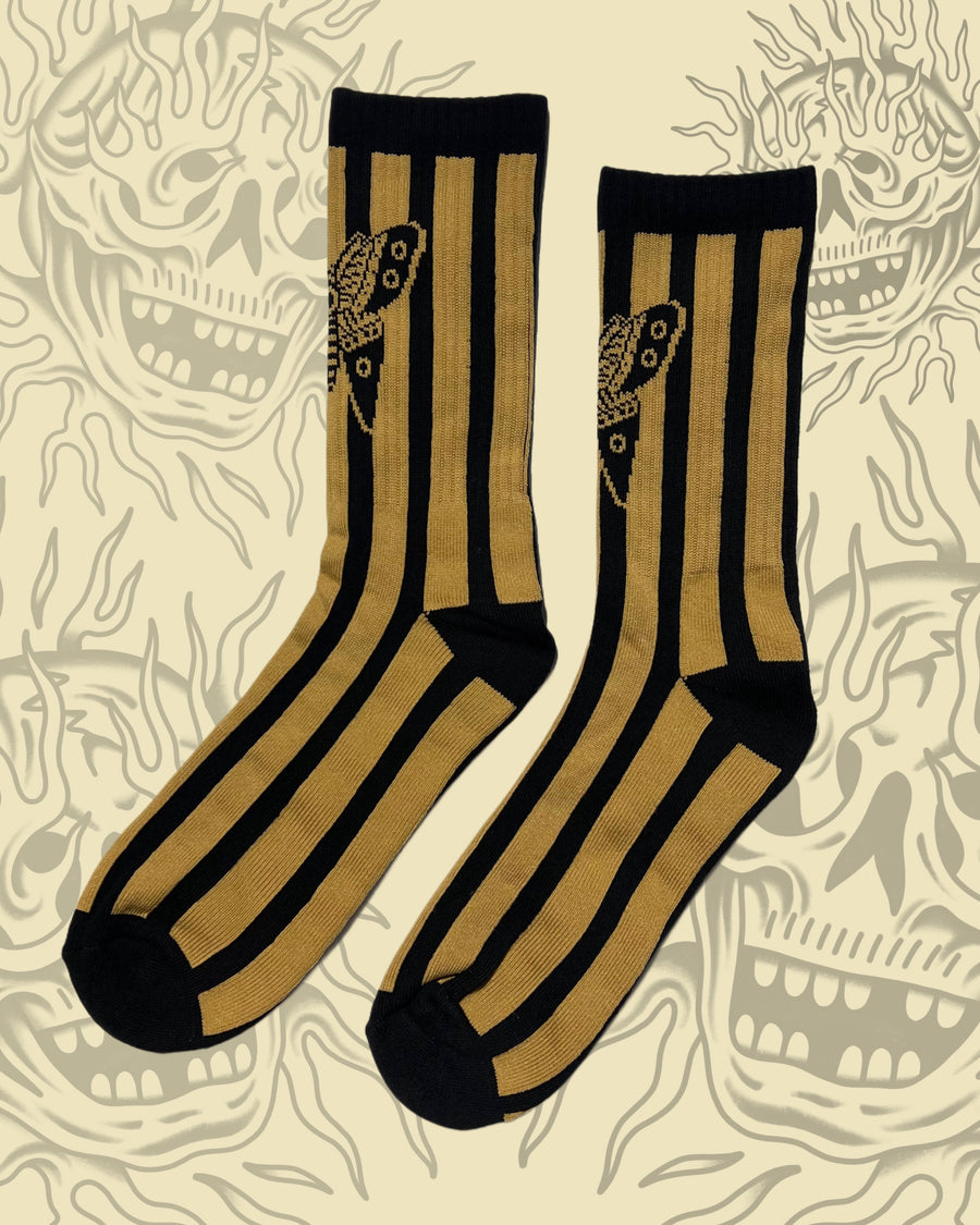 Butterfly Stripe Socks