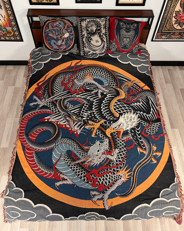 Battle Royal Woven Sherpa Blanket X Francisco Guerra