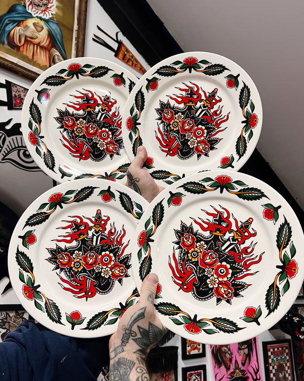 Sacred Heart Plate Set (Holiday 24’ Limited to 50)