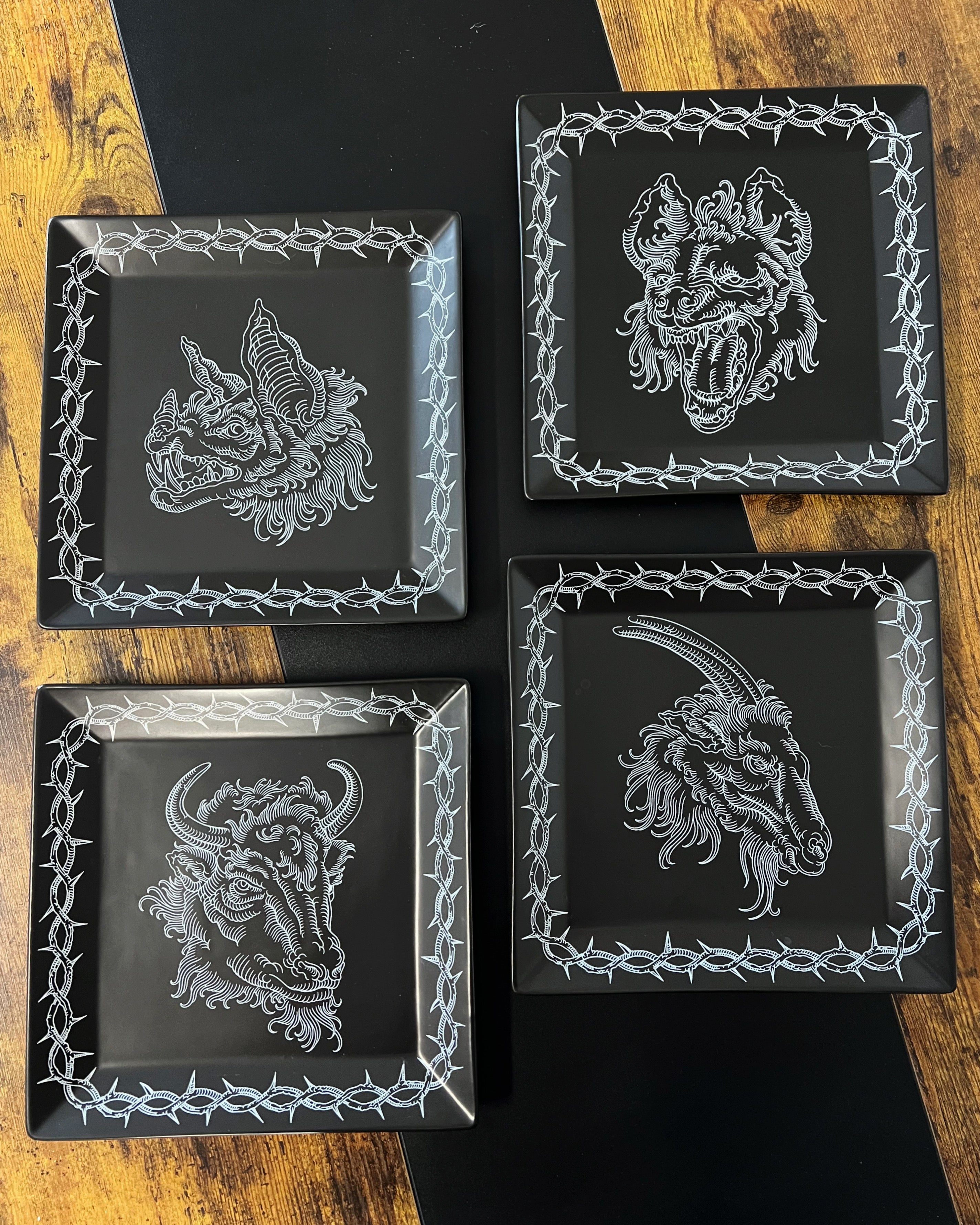 Carved Plate Set X @cryingintheheat