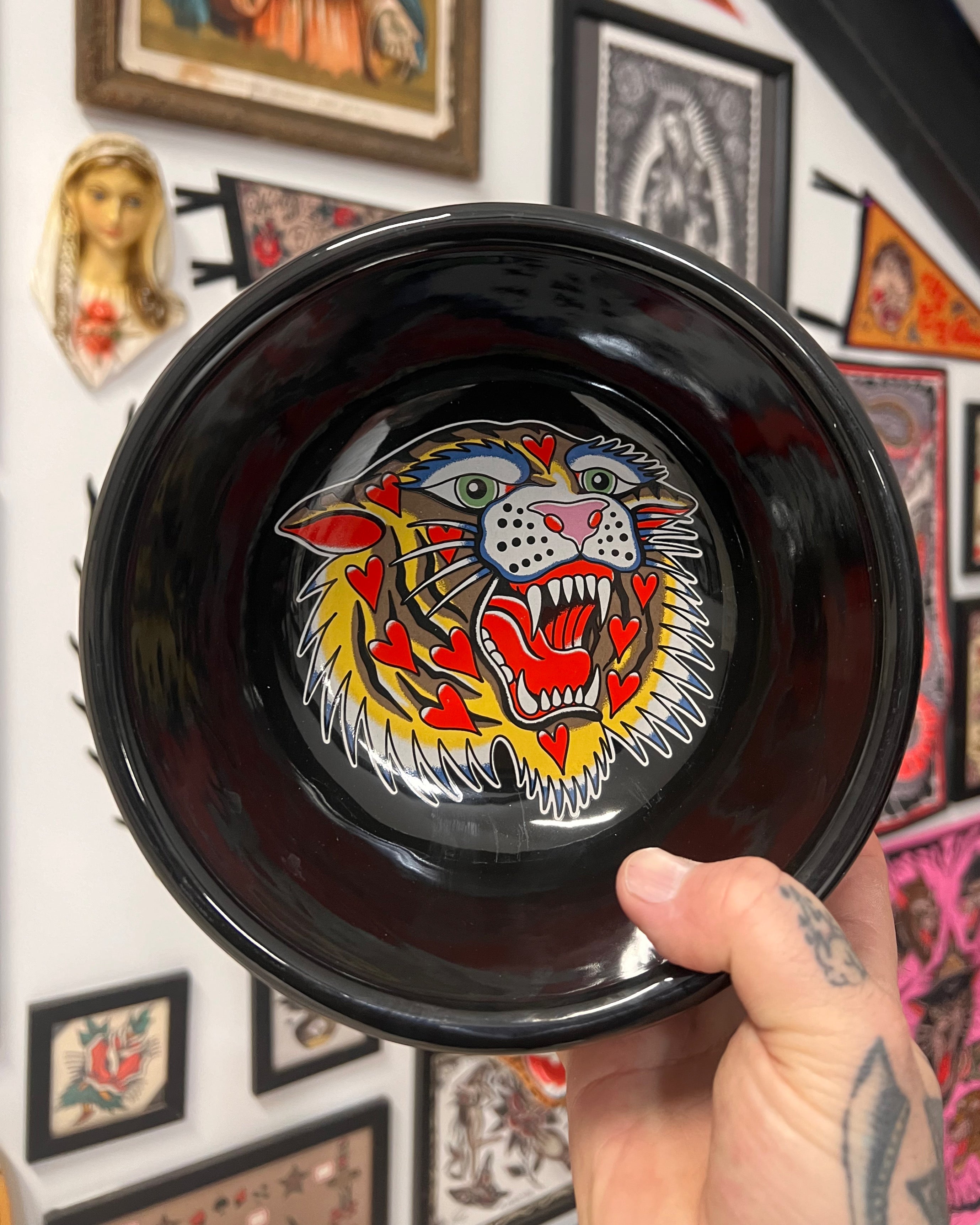 Large Dog Bowl - TIGER HEARTS – TAKE TO THE GRAVE