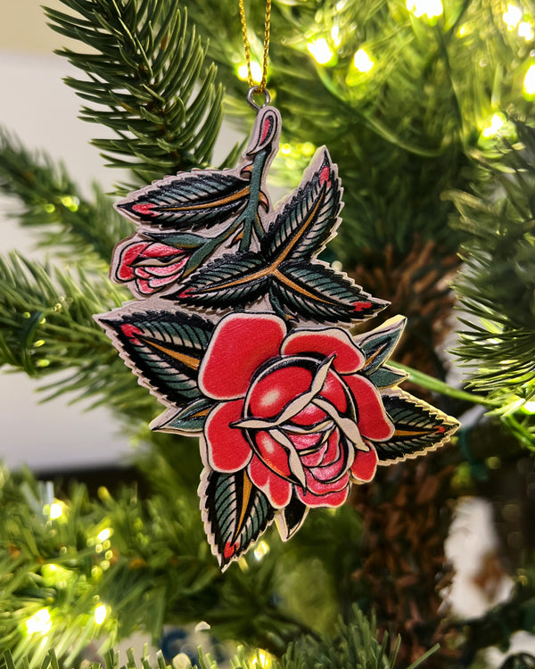 Hanging Rose Ornament