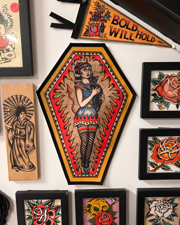 Cat Lady Felt Banner