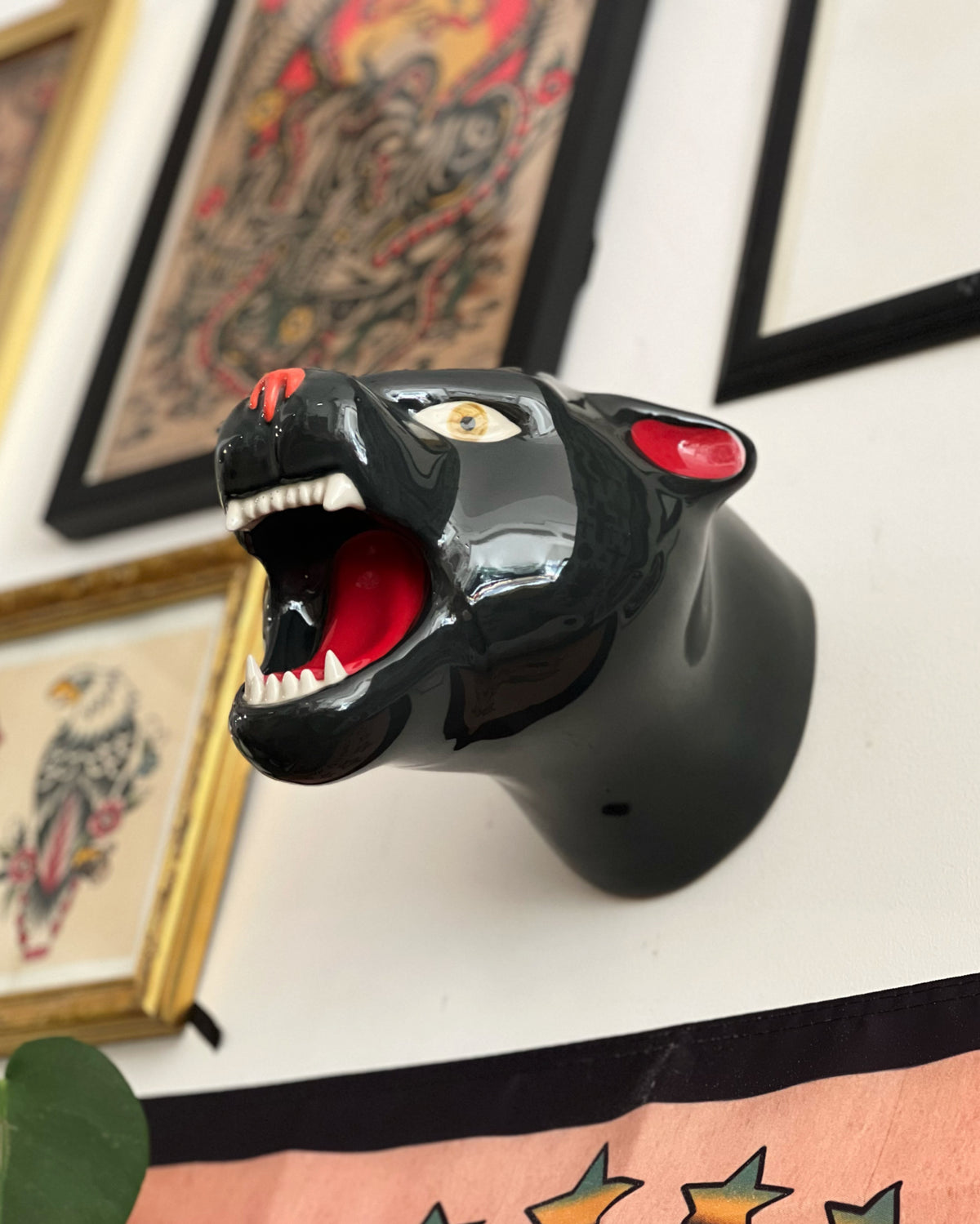 Ceramic Panther Head