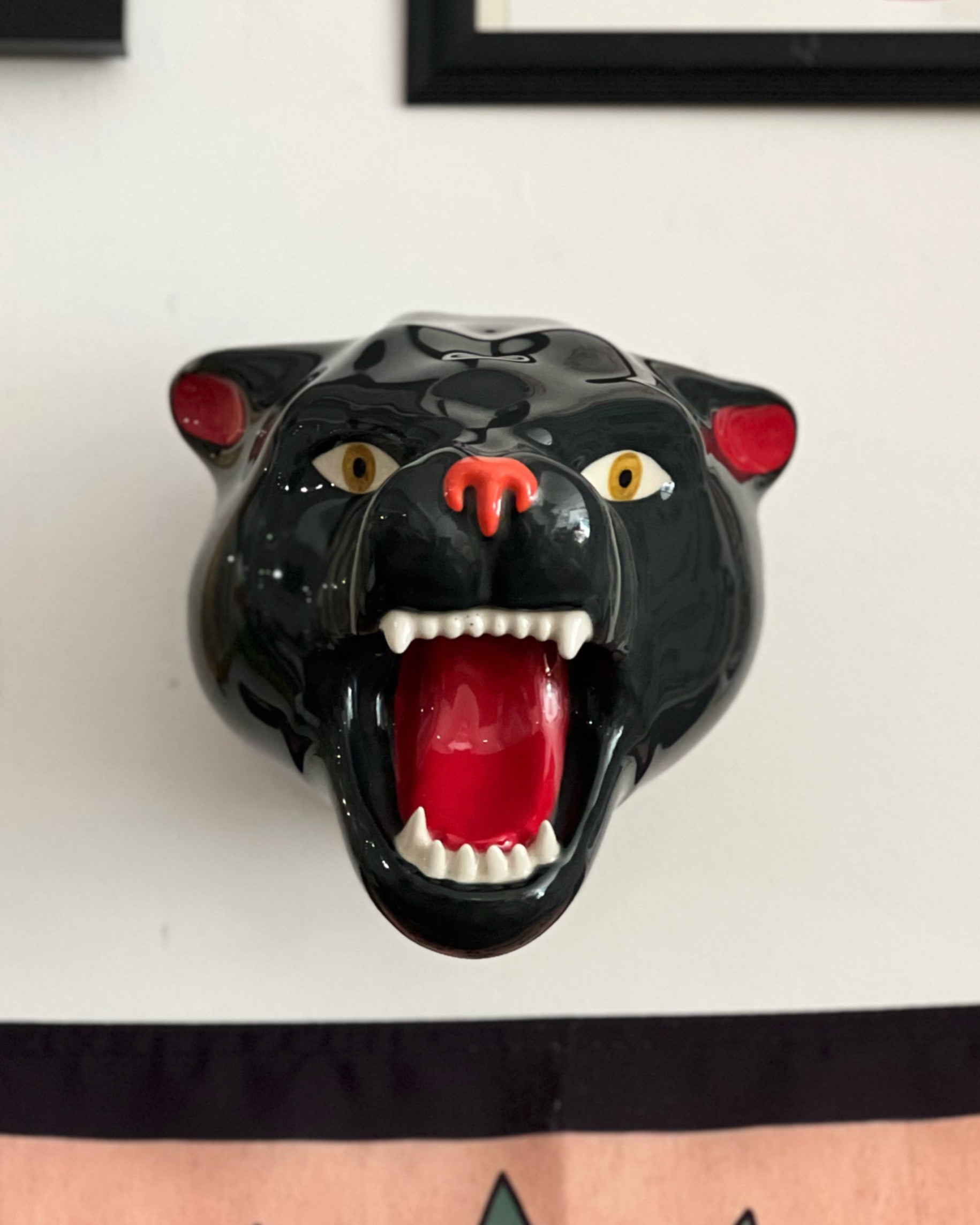 Ceramic Panther Head - PRE ORDER.