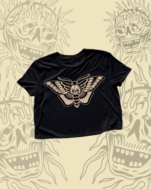 Death Moth Crop Top