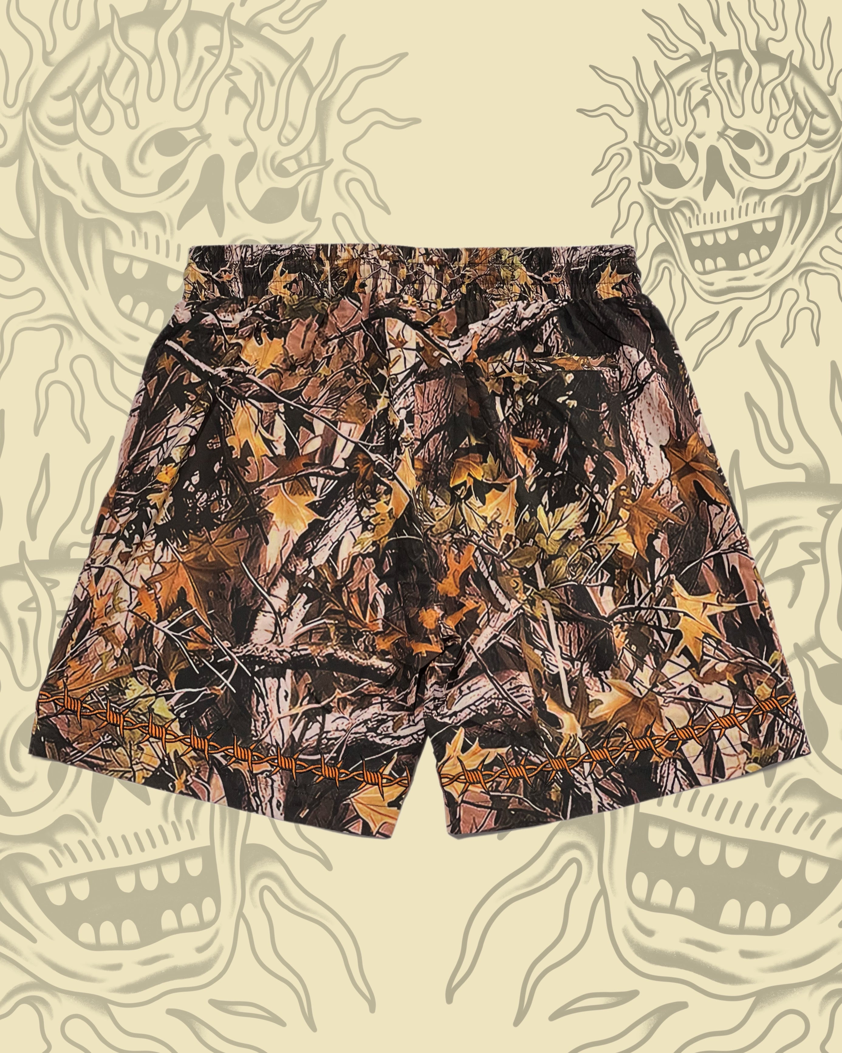 Camo Barbed Wire Shorts