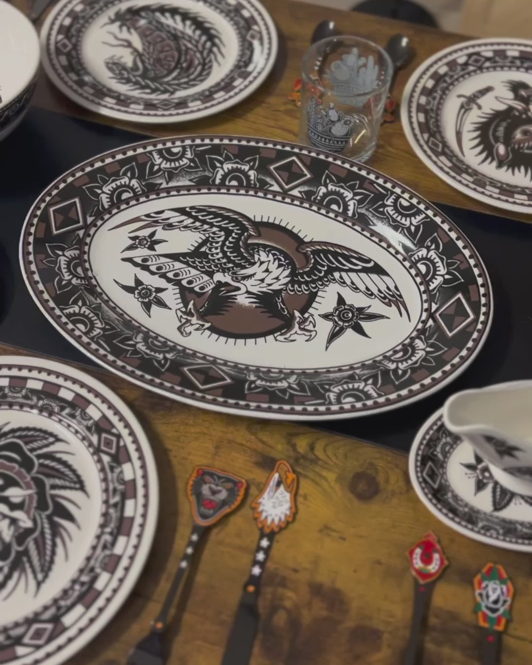 Gathering Dinnerware Set - 11 piece, Ceramics Only