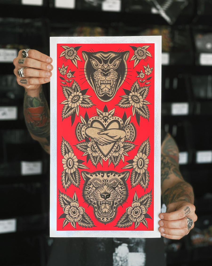 Feline Handshake Print