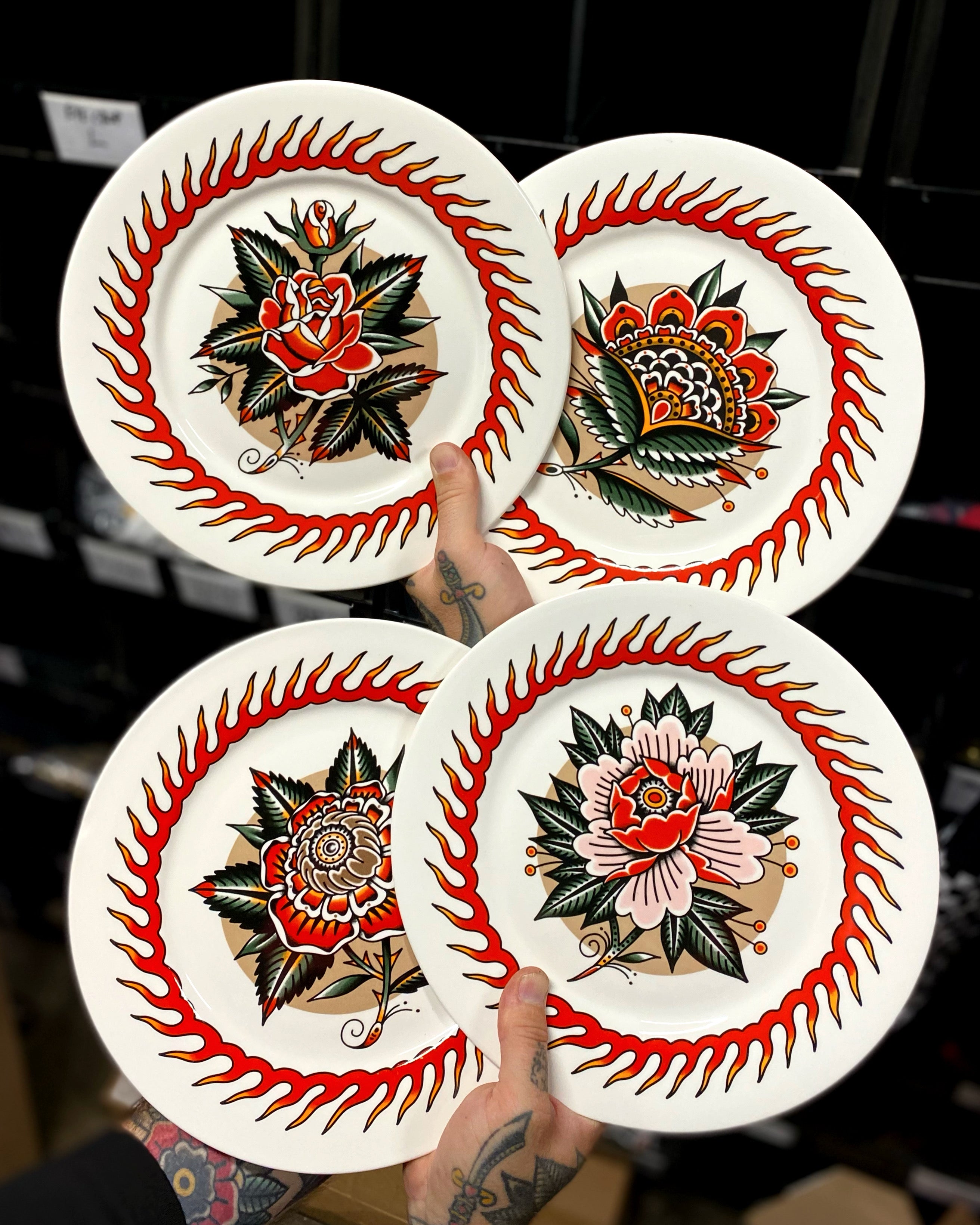 Flower Plate Set