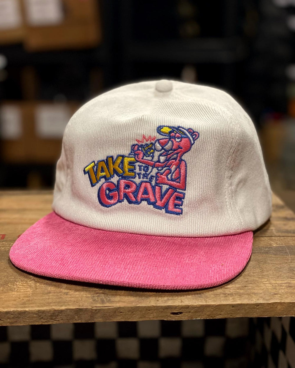 Pink Panther Corduroy SnapBack – TAKE TO THE GRAVE
